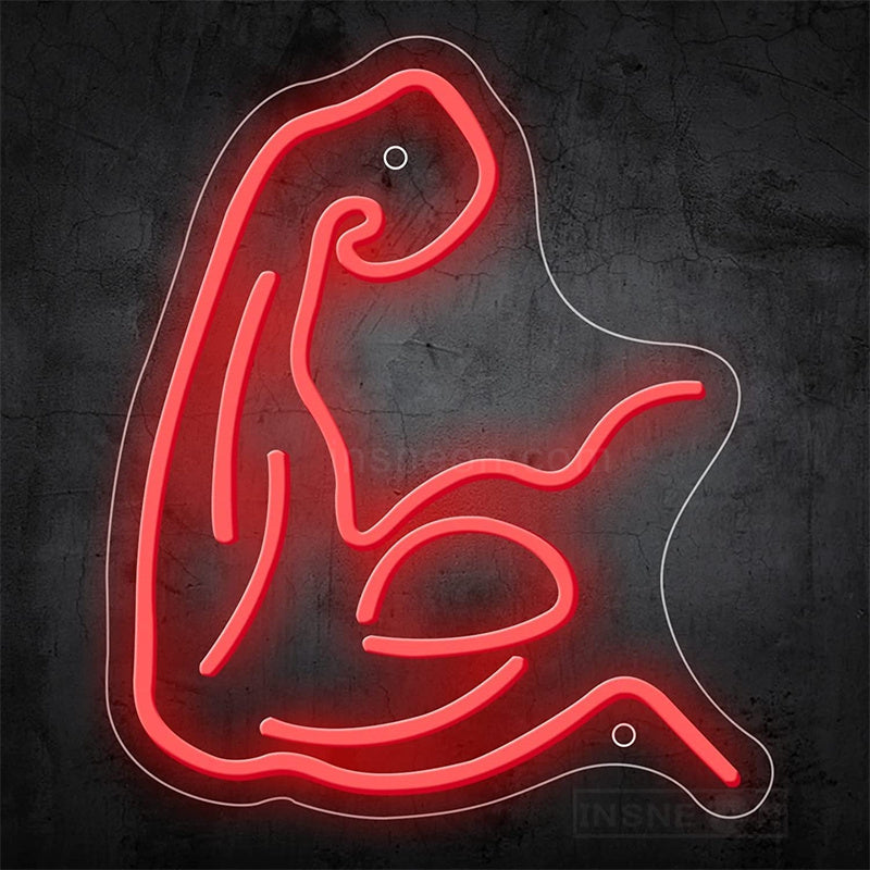 Muscle Arm Gym Neon Light Sign