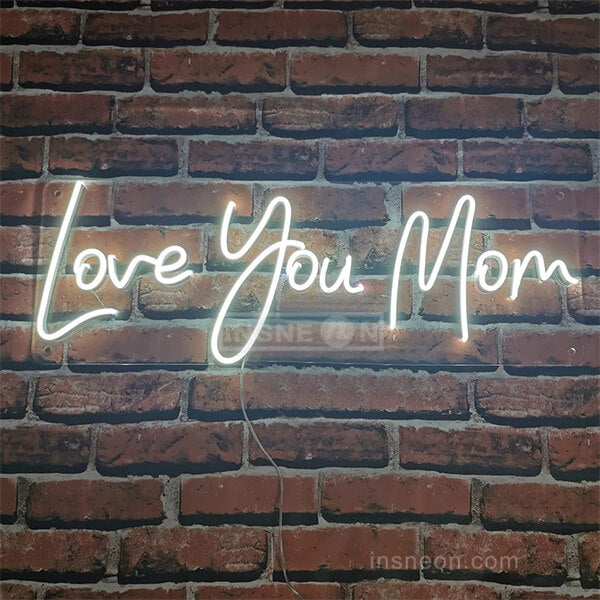 Love You Mom mothers day neon sign