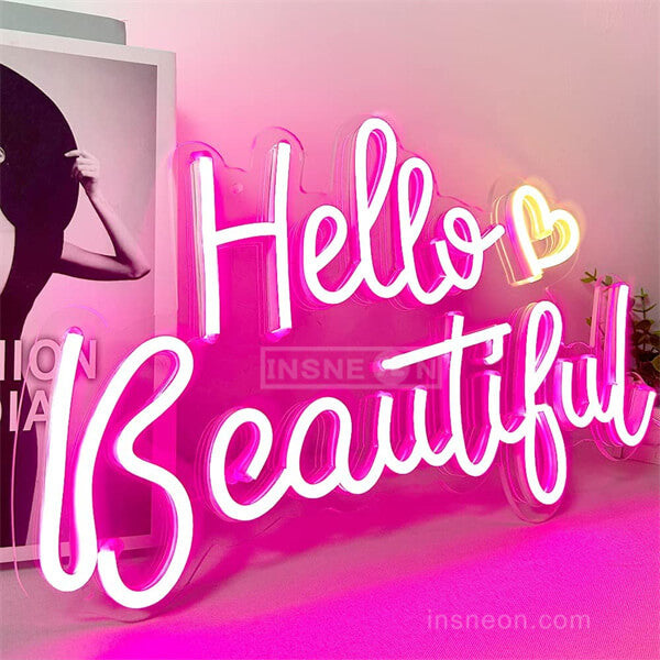 Hello Beautiful LED Neon Sign – InsNeon Factory