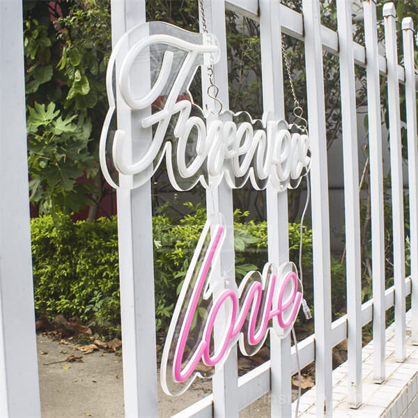Forever Love neon letter lights custom