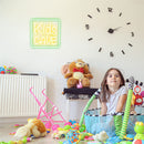 Kids Cave neon letter art