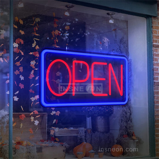 Open Neon Sign