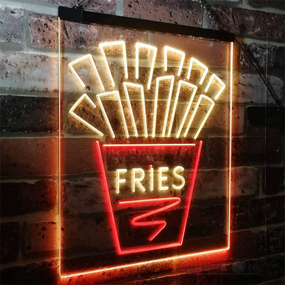 French Fries Food Neon Sign