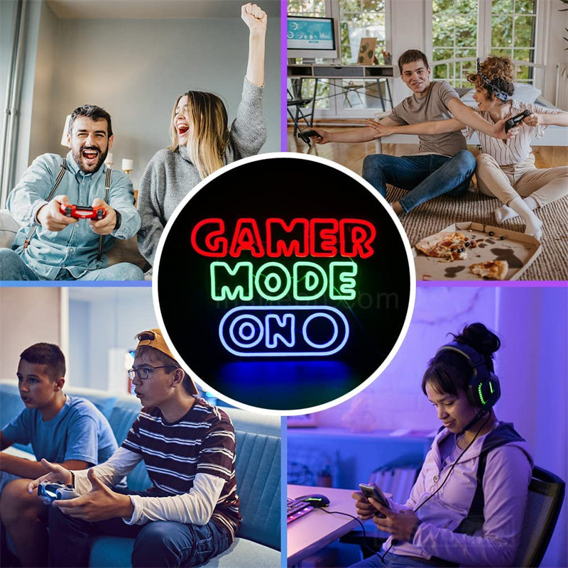 Gamer Mode Neon Light Signs