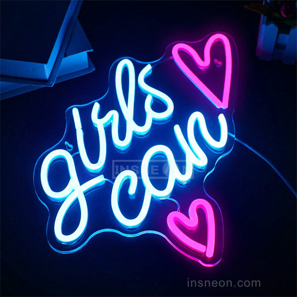Girls Can neon signs