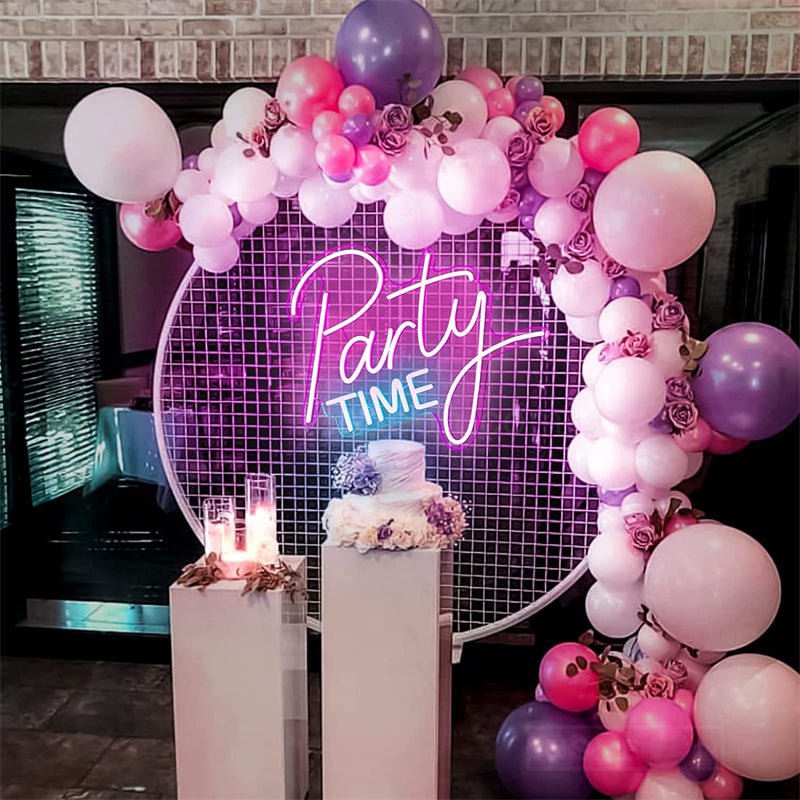 Party Time Custom Neon Wedding Sign