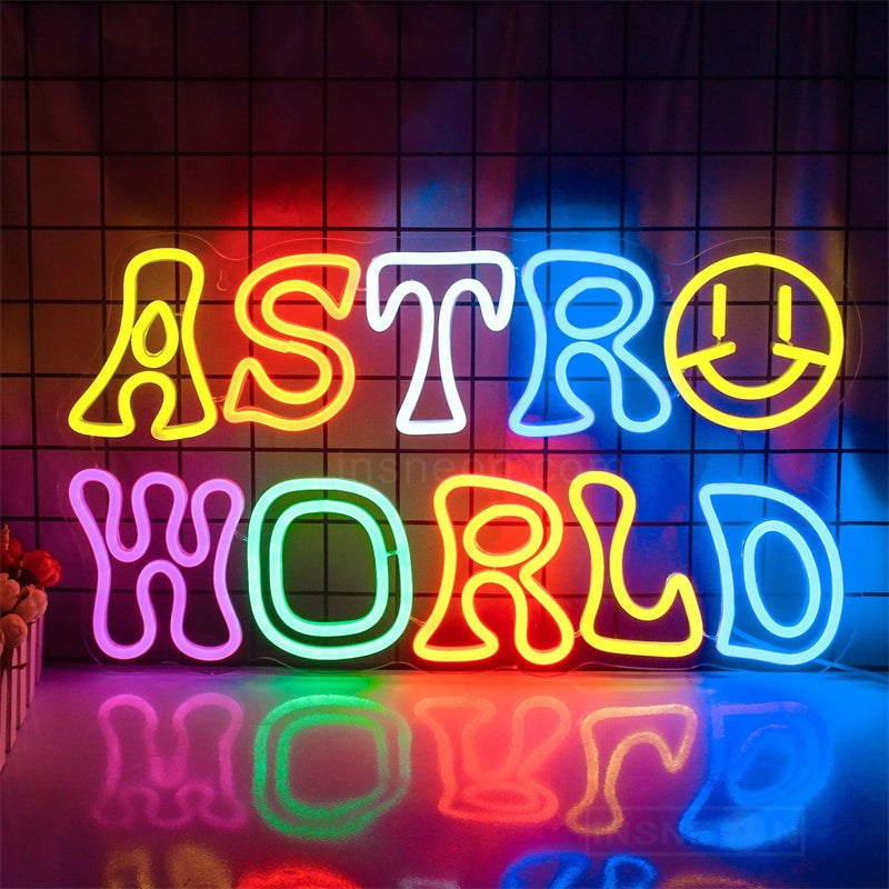 Astro World Game Neon Signs