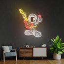 Astronaut Playing Guitar Artwork Led Neon Sign Light
