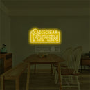 Icecream Open Neon Sign