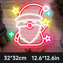 Merry Christmas Neon Led Sign Christmas Hat LED Sign Night Lights USB Kids Bedroom Decoration Party Bar Wall Decor Neon Signs