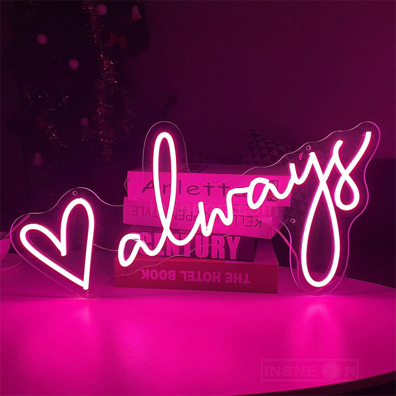 Always Neon Wedding Sign