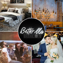 Better Me neon letter lights
