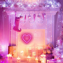 Heart happy mothers day neon sign