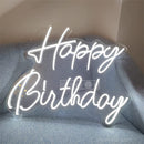Happy Birthday Neon Sign Battery