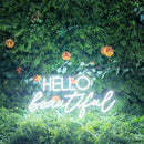 Hello beautiful wedding neon signs