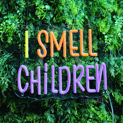 I Smell Children Halloween Decor Neon Signs