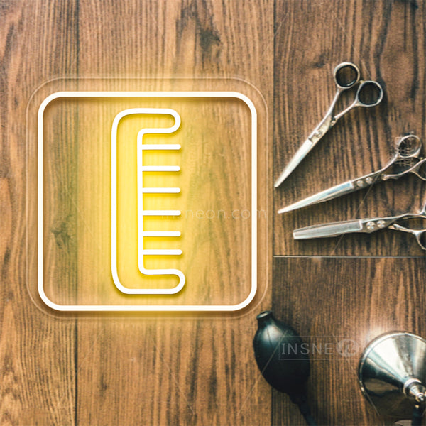 InsNeon Factory Comb Custom Barber Neon Sign