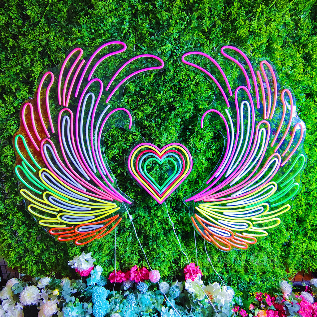 Flying love Custom Neon Wedding Sign