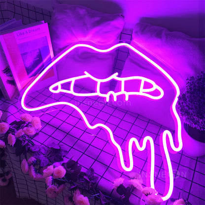 InsNeon Factory An Open Mouth Custom Neon Sign