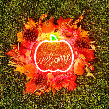InsNeon Factory Pumpkin&welcome Custom Neon Sign