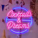 InsNeon Factory Cocktails&Dreams Custom Neon Sign