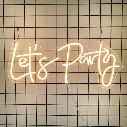 InsNeon Factory Let's Party Custom Neon Sign