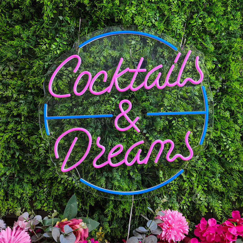 InsNeon Factory Cocktails&Dreams Custom Neon Sign