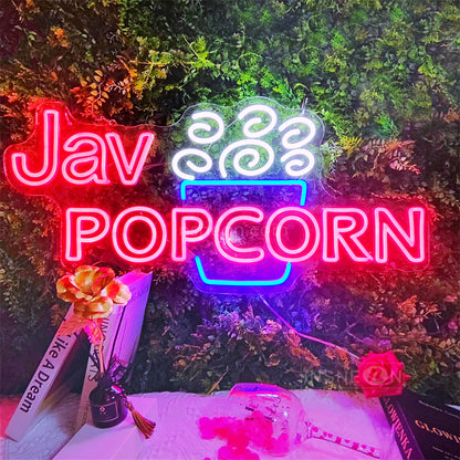 InsNeon Factory Jav POPCORN Custom Neon Sign