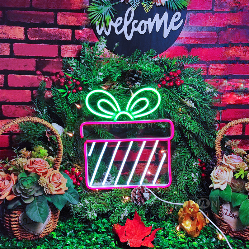 InsNeon Factory Christmas gift box Custom Neon Sign