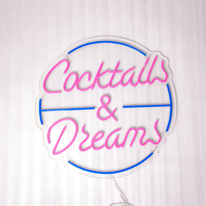 InsNeon Factory Cocktails&Dreams Custom Neon Sign