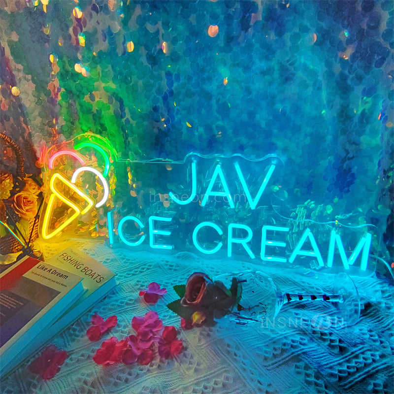 InsNeon Factory JAV ICE CREAM Custom Neon Sign