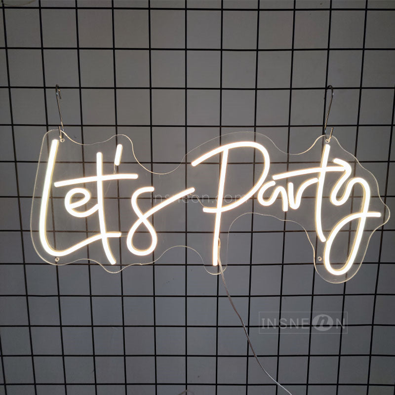 InsNeon Factory Let's Party Custom Neon Sign