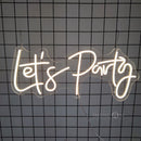 InsNeon Factory Let's Party Custom Neon Sign