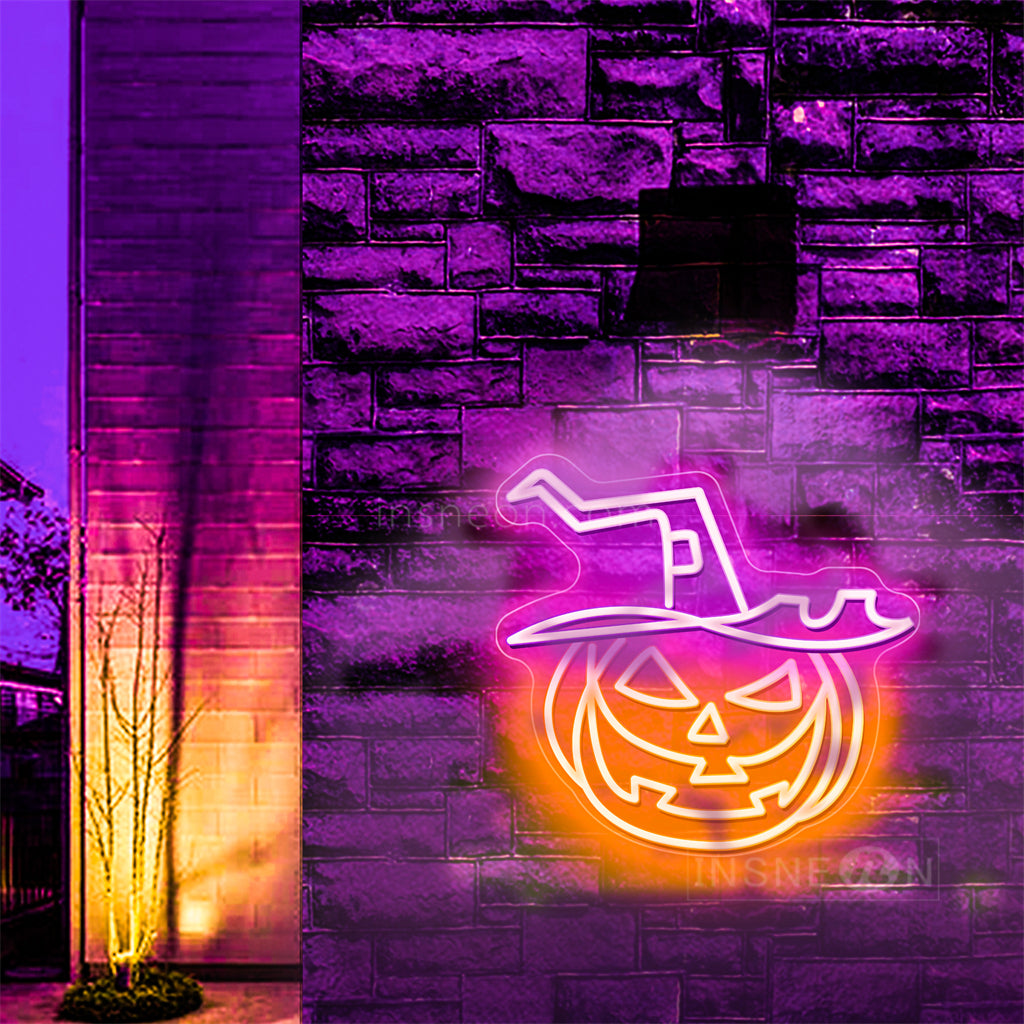 Pumpkin demon Custom Halloween Neon Sign