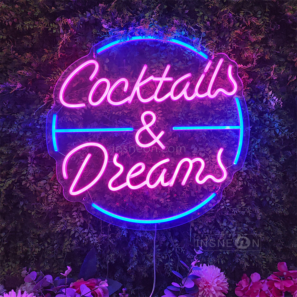 InsNeon Factory Cocktails&Dreams Custom Neon Sign