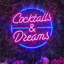 InsNeon Factory Cocktails&Dreams Custom Neon Sign