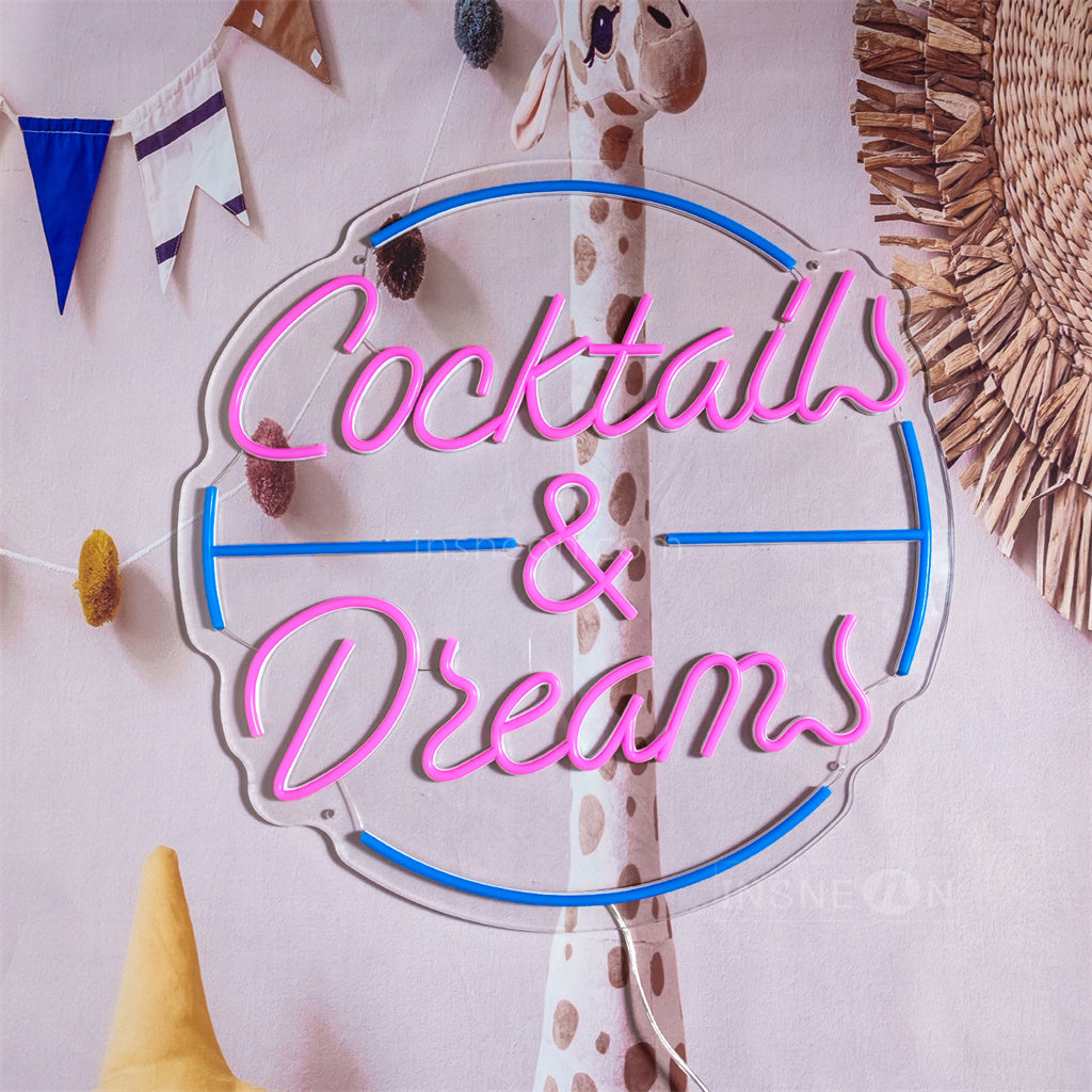 InsNeon Factory Cocktails&Dreams Custom Neon Sign