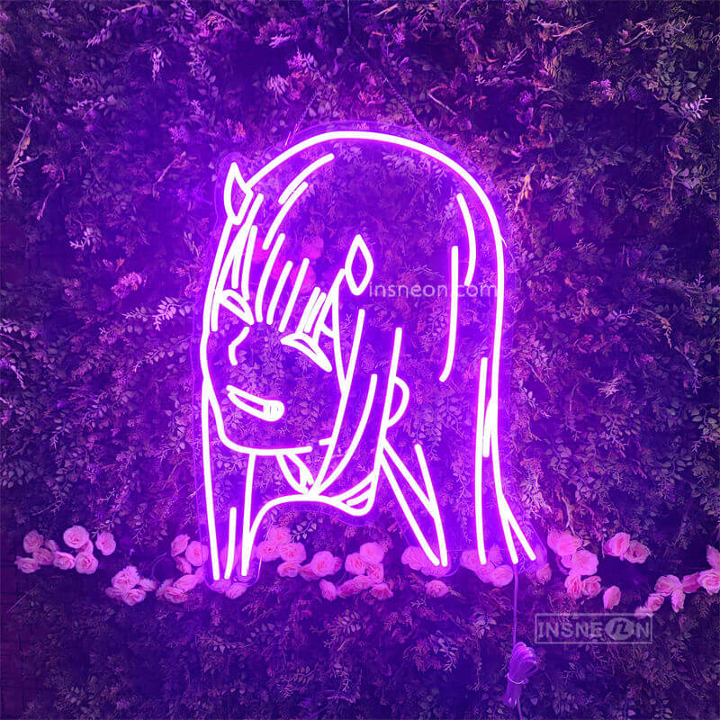 Anime Neon Sign Anime girl Led Custom Neon Sign