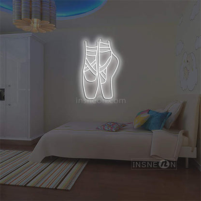 'Ballet Shoes' LED Neon Sign