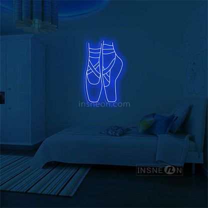 'Ballet Shoes' LED Neon Sign