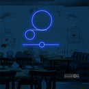 Big Circle, small circle Led Custom Neon Sign