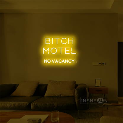 'Bitch Motel' LED Neon Sign