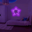 'Blue snowflakes' Neon Sign