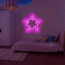 'Blue snowflakes' Neon Sign