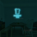 'Breakfast Time' LED Neon Sign
