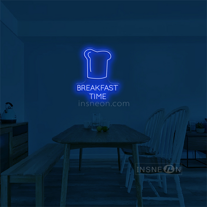 'Breakfast Time' LED Neon Sign