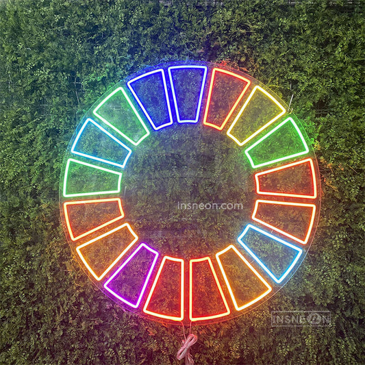 Color wheel Led Custom Neon Sign