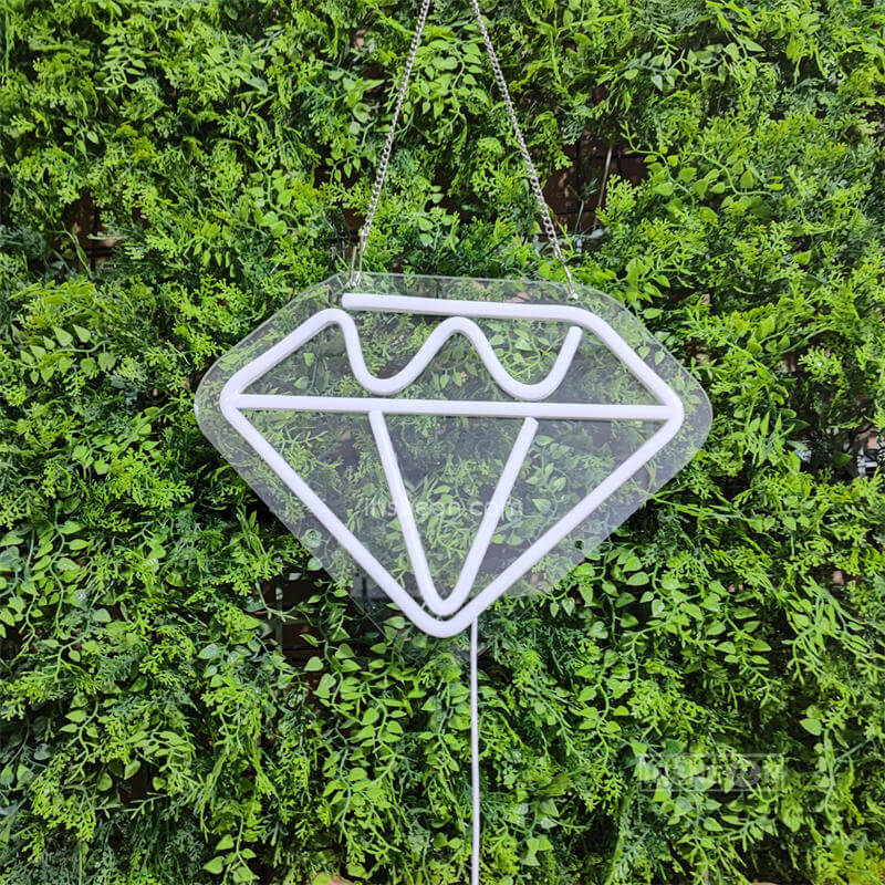 'Diamonds' Led Custom Neon Sign