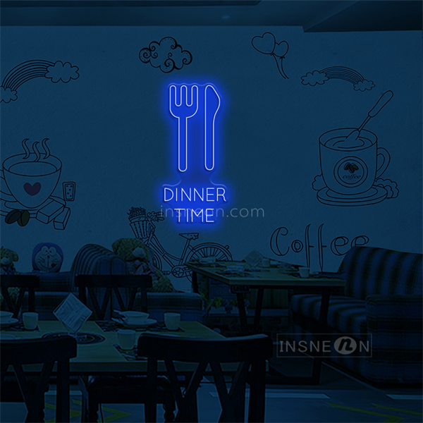 'Dinner Time' LED Neon Sign
