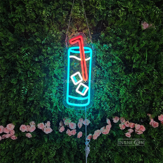 'Drinks' Led Custom Neon Sign